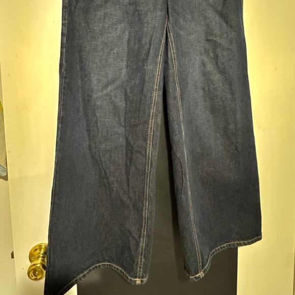Mango Size 6, super dark wash Wide Leg jeans! - Picture 2 of 5